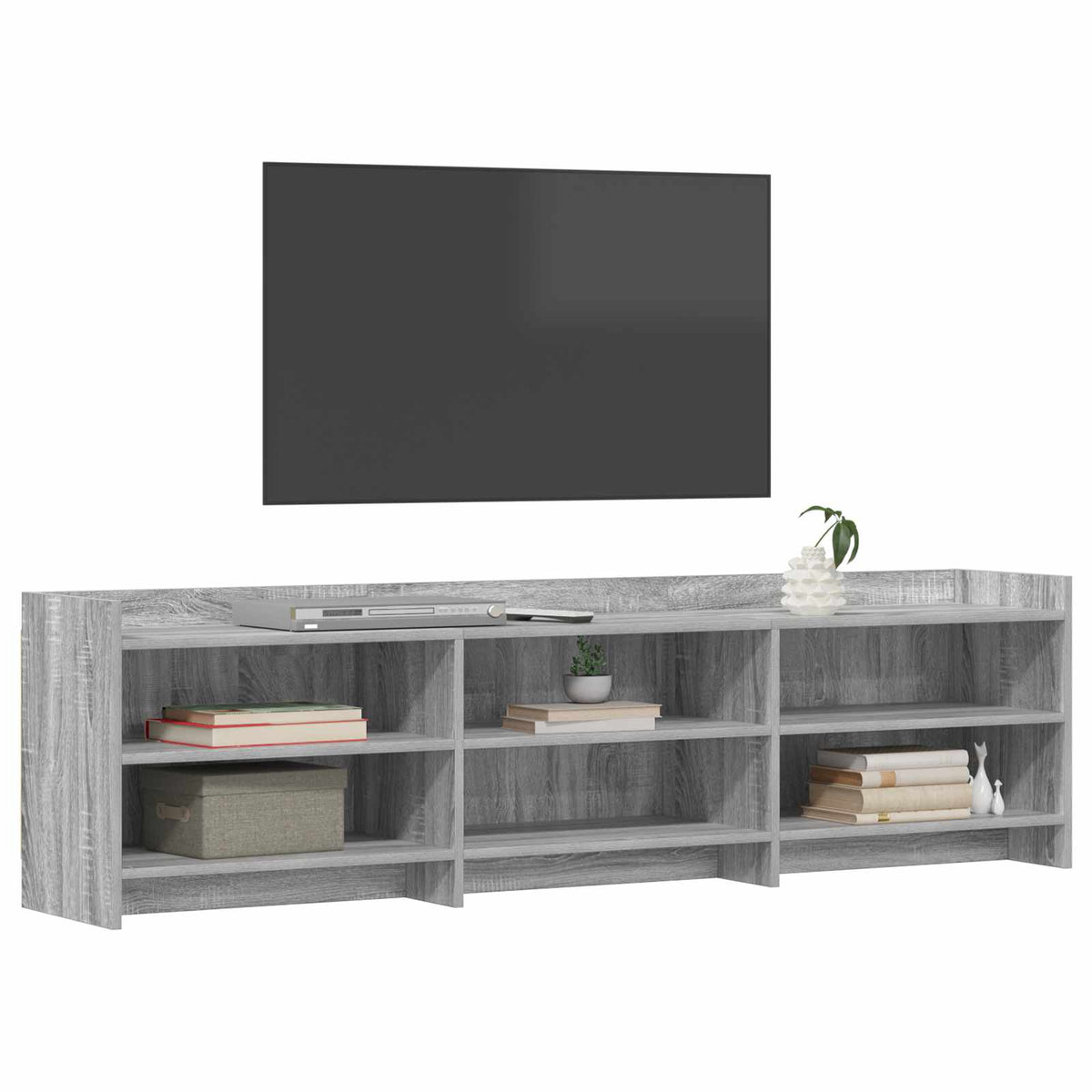TV-Schränk 168 x 33 x 47 cm Grau Sonoma Holzwerkstoff