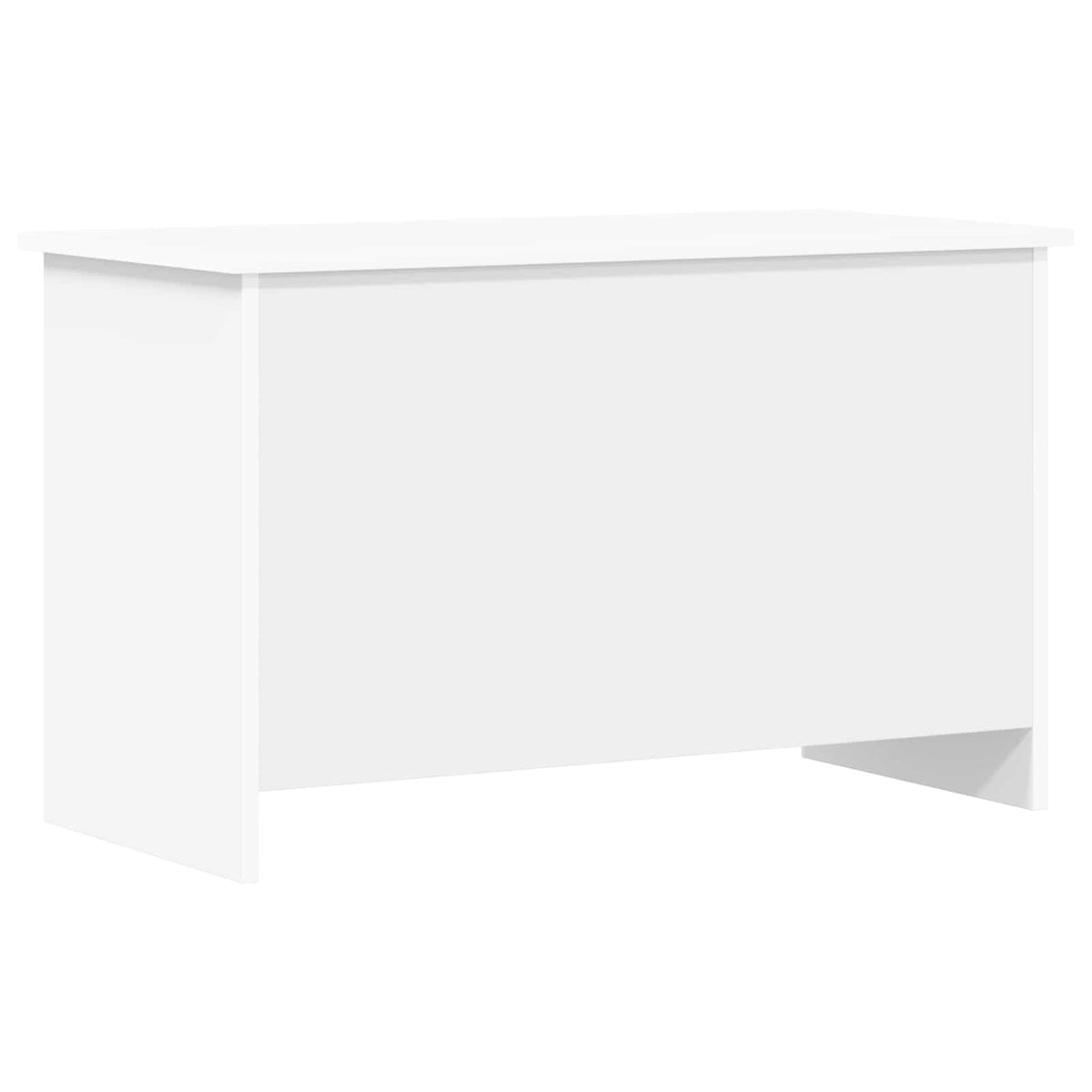 Aufbewahrungstruhe Weiß 80 x 40 x 50 cm Holzwerkstoff