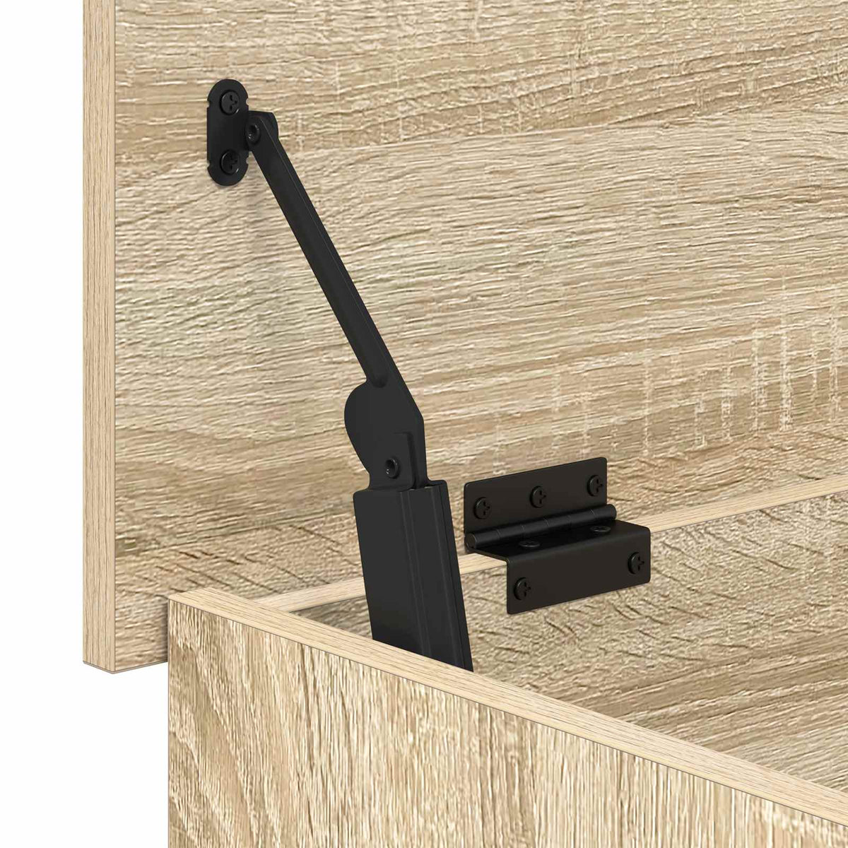 Aufbewahrungstruhe Sonoma-Eiche 80 x 40 x 50 cm Holzwerkstoff