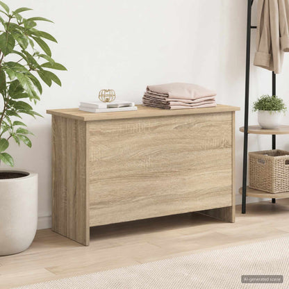 Aufbewahrungstruhe Sonoma-Eiche 80 x 40 x 50 cm Holzwerkstoff