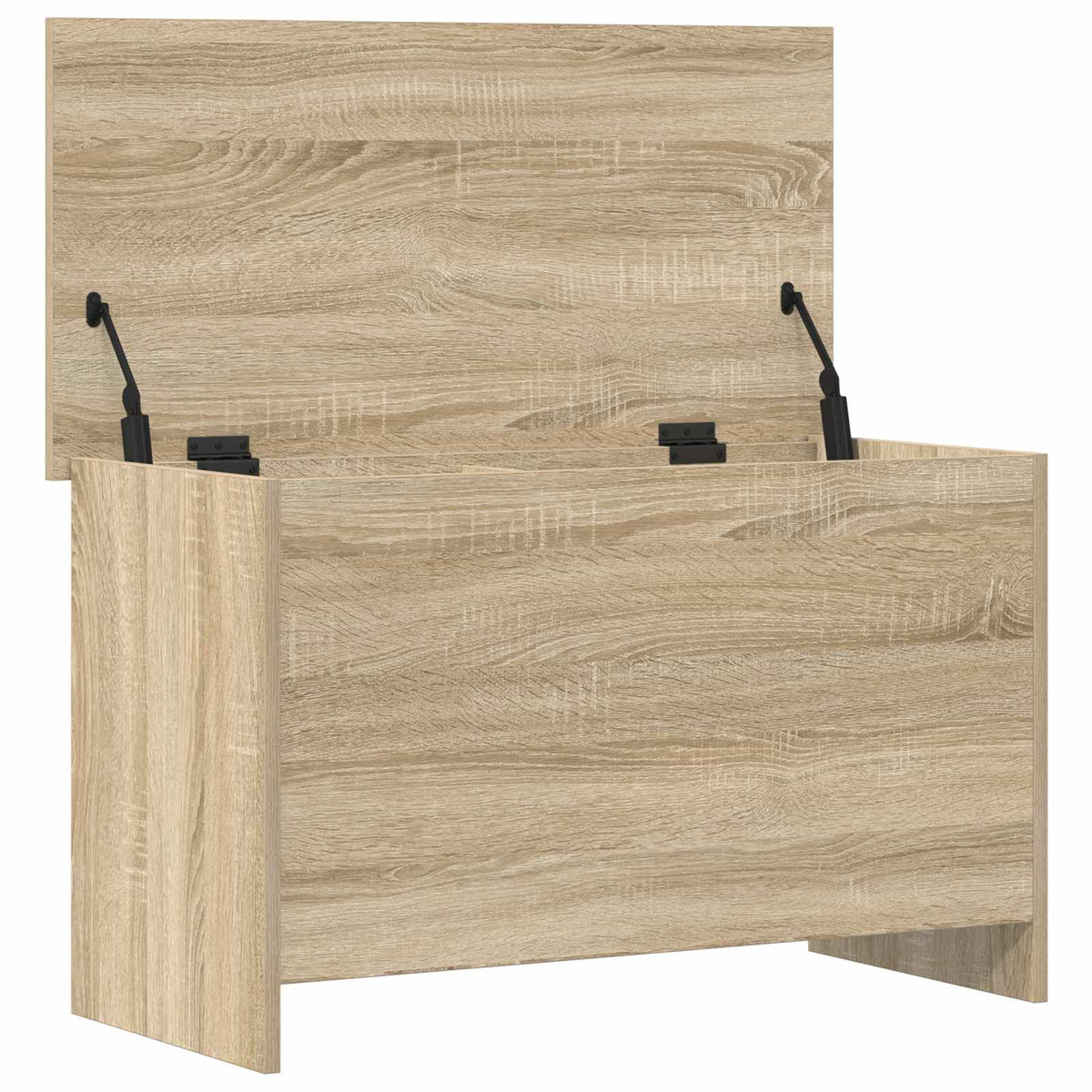 Aufbewahrungstruhe Sonoma-Eiche 80 x 40 x 50 cm Holzwerkstoff