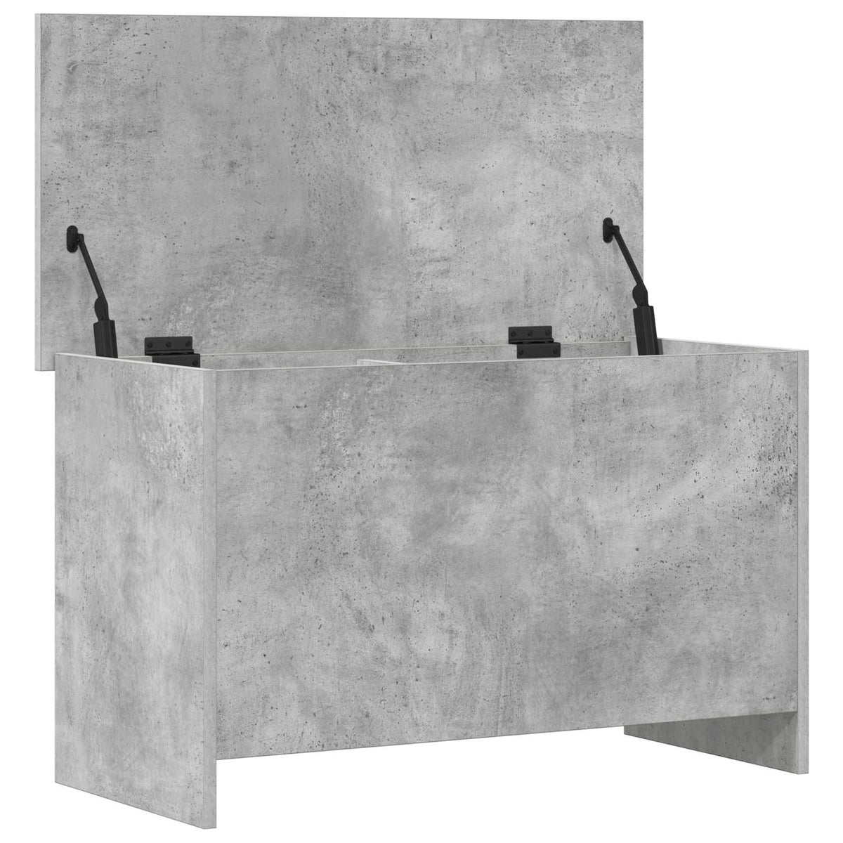 Aufbewahrungstruhe Betongrau 80 x 40 x 50 cm Holzwerkstoff