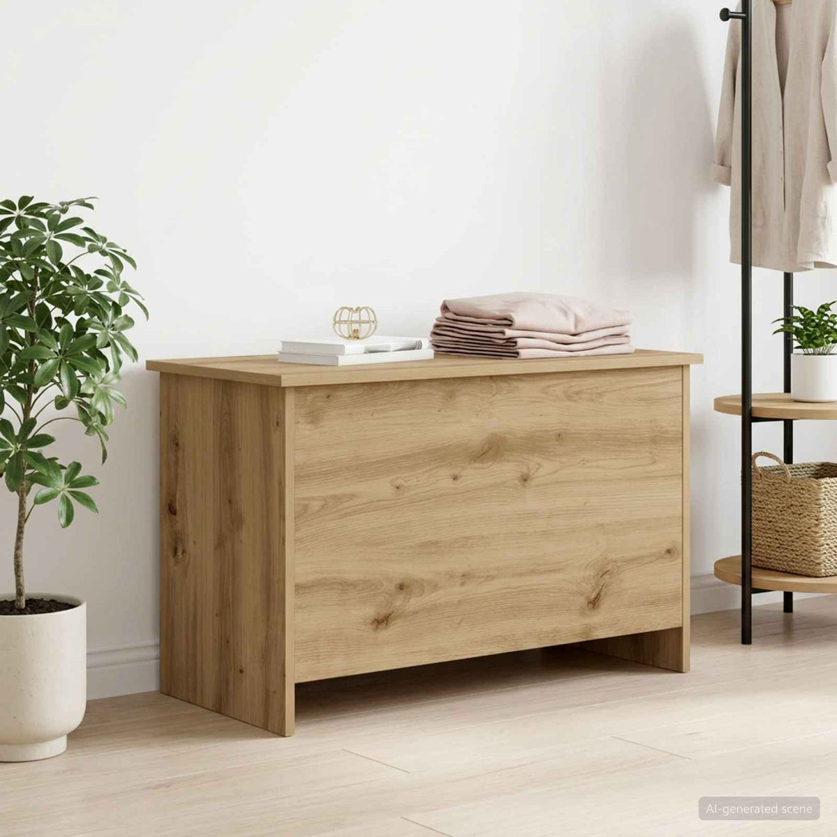 Aufbewahrungstruhe Artisan-Eiche 80 x 40 x 50 cm Holzwerkstoff