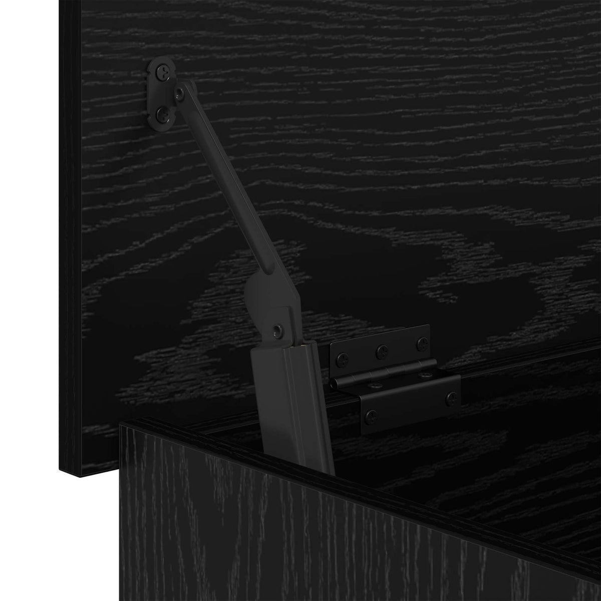 Aufbewahrungstruhe mit Speicher Schwarze Eiche 100 x 40 x 50 cm