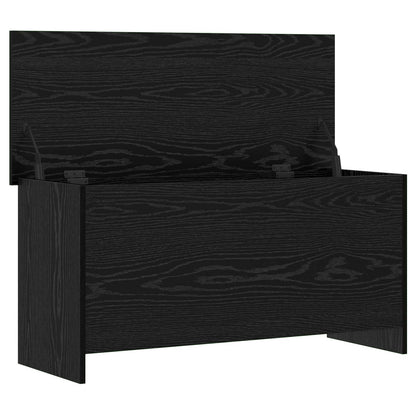 Aufbewahrungstruhe mit Speicher Schwarze Eiche 100 x 40 x 50 cm