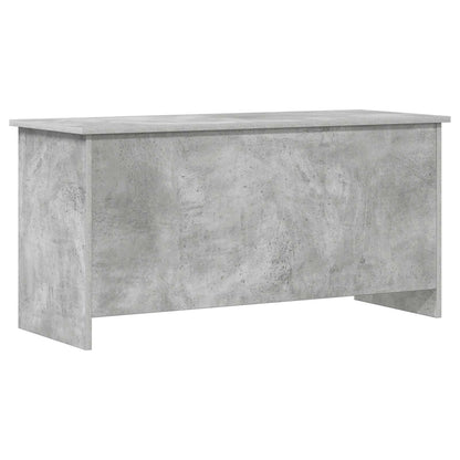 Aufbewahrungstruhe Betongrau 100 x 40 x 50 cm Holzwerkstoff