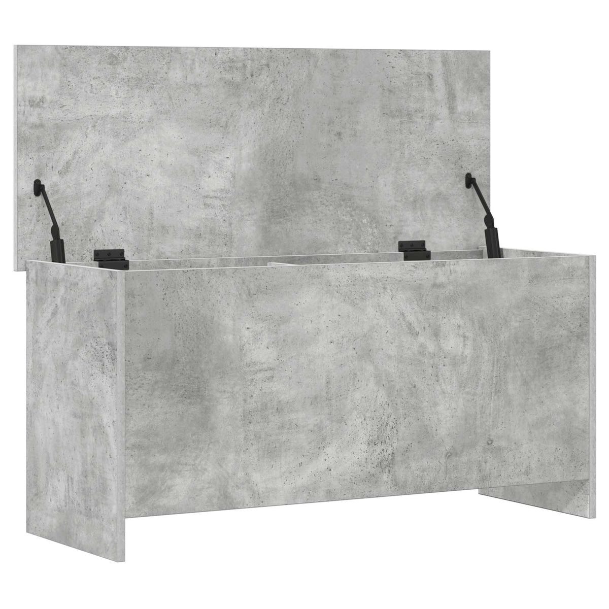 Aufbewahrungstruhe Betongrau 100 x 40 x 50 cm Holzwerkstoff