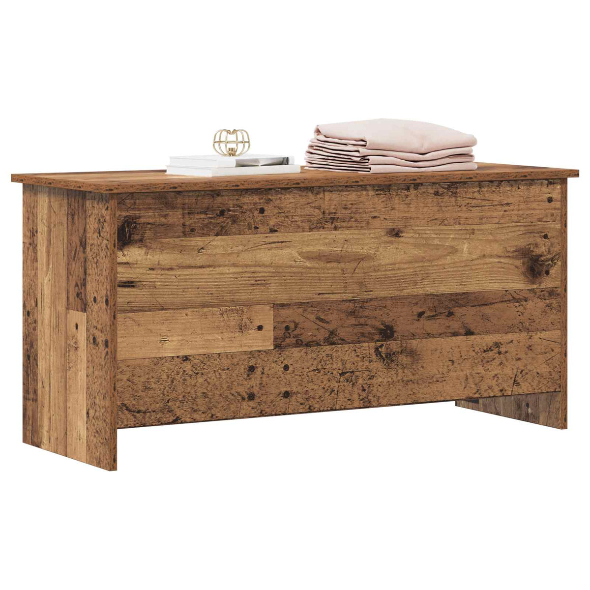 Aufbewahrungstruhe Altholz 100 x 40 x 50 cm Holzwerkstoff