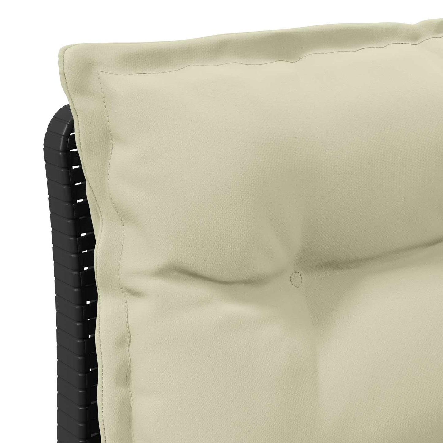 1-Sitzer Garten-Sofa mit Kissen Rattan-Look PP Anthrazit