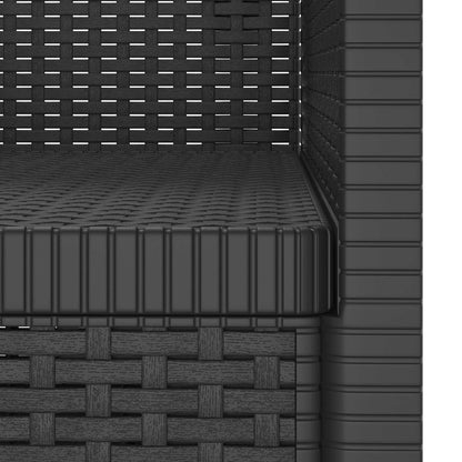 1-Sitzer Sessel Rattan-Look PP Anthrazit