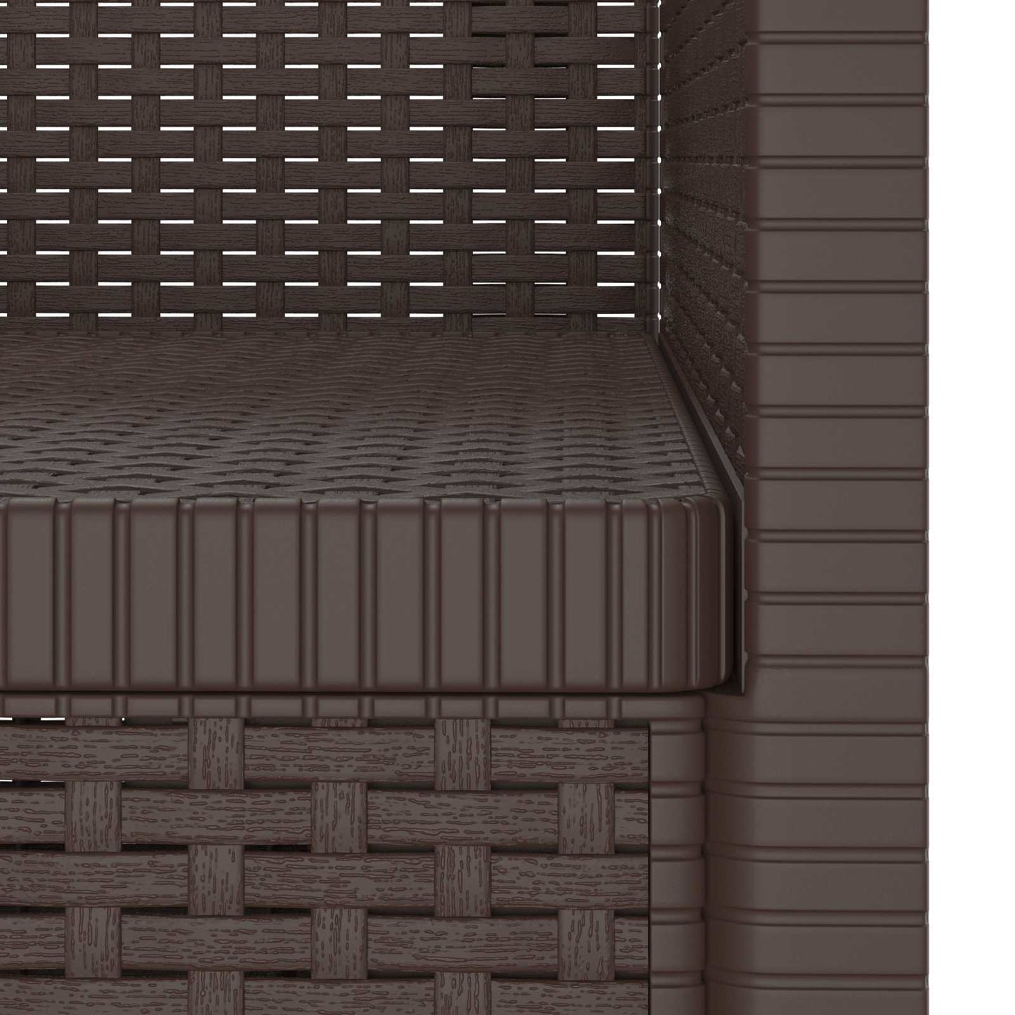 1-Sitzer Sessel Rattan-Look PP Braun