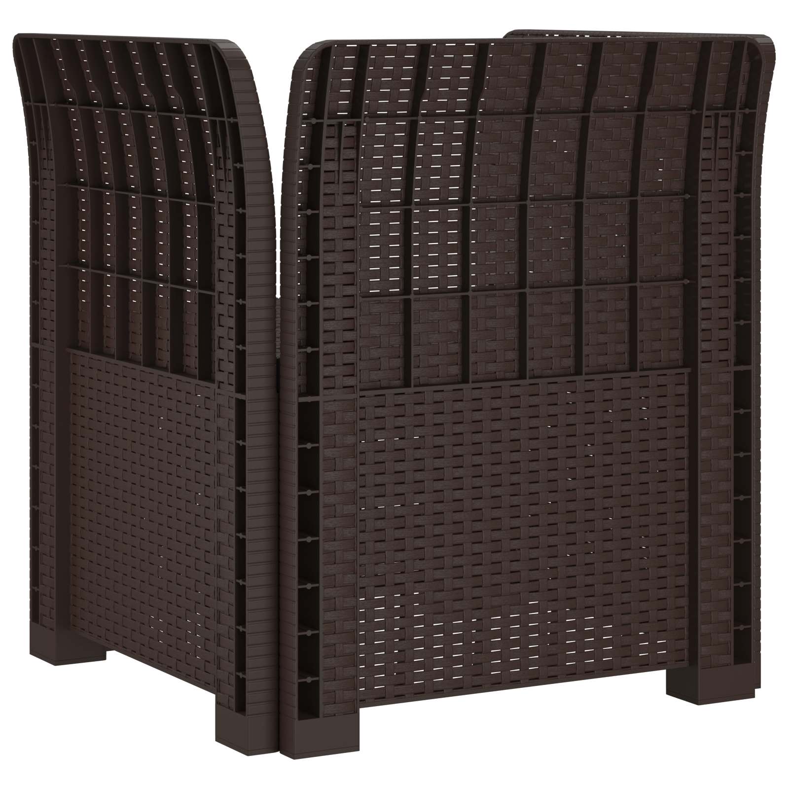 1-Sitzer Sessel Rattan-Look PP Braun