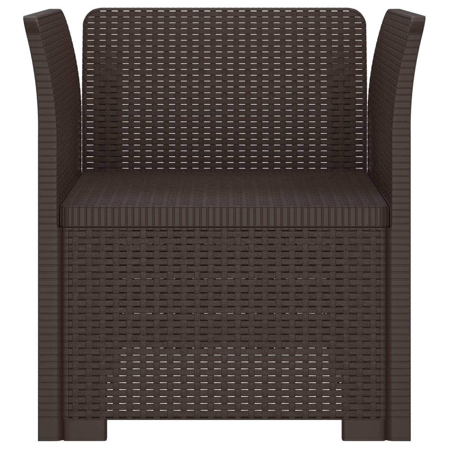 1-Sitzer Sessel Rattan-Look PP Braun
