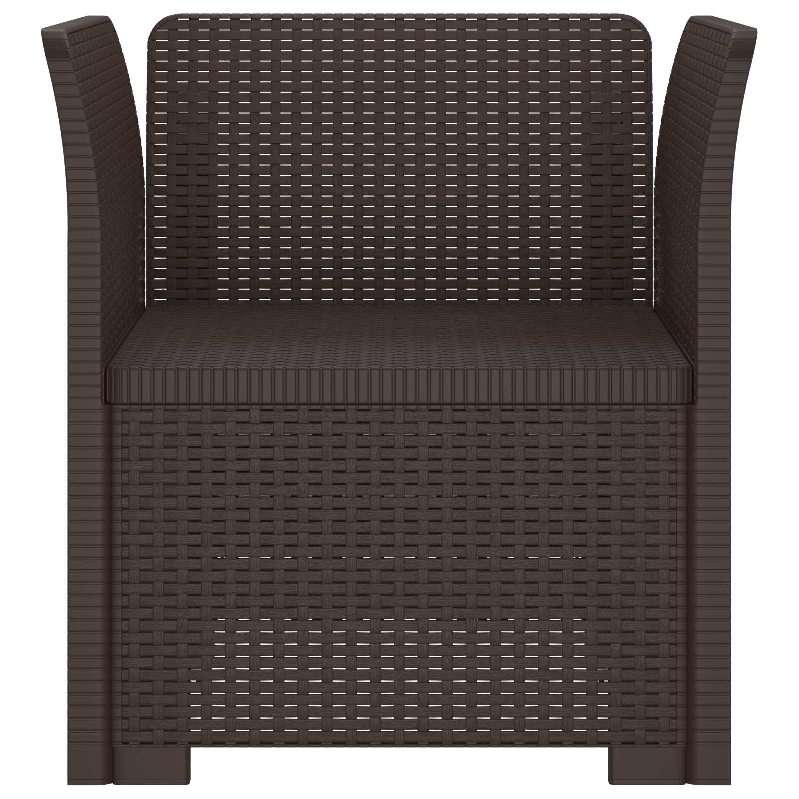 1-Sitzer Sessel Rattan-Look PP Braun