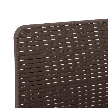 3-Sitzer Garten Sofa Rattan Look 3-Sitzer PP Braun