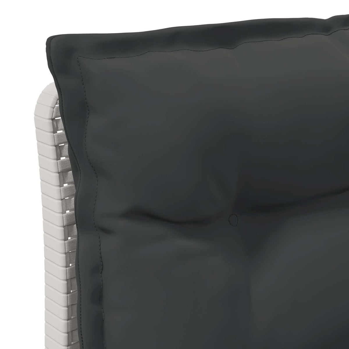 3-Sitzer Garten Sofa mit Kissen Rattan-Look 3-Sitzer PP Weiß