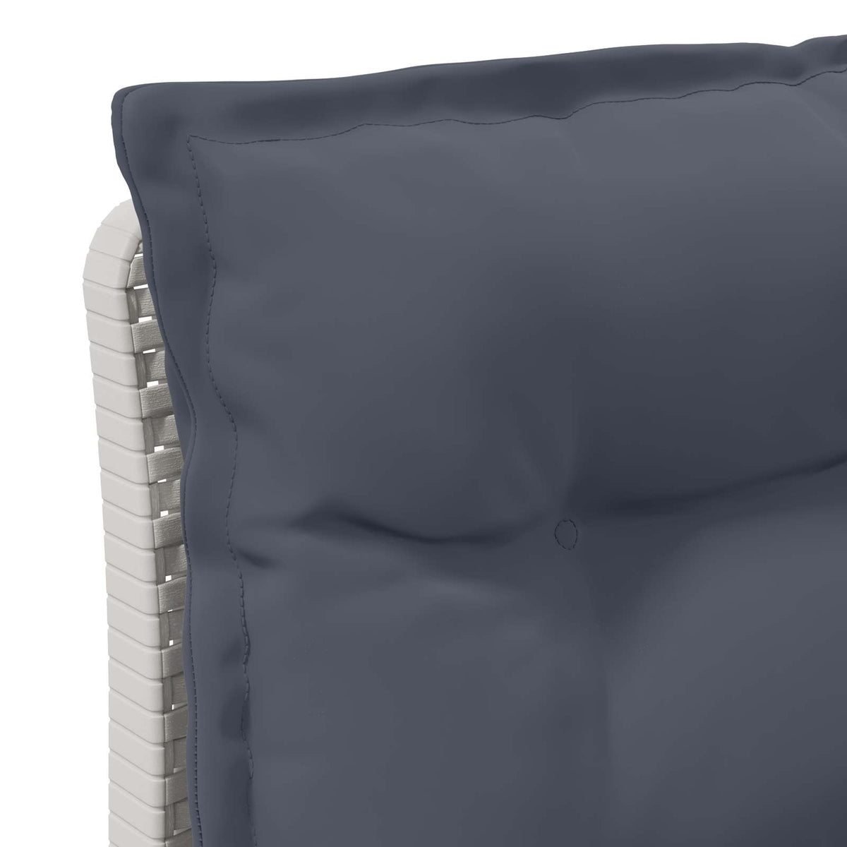2-Sitzer Garten-Sofa mit Kissen Rattan-Look 2-Sitzer PP Weiß