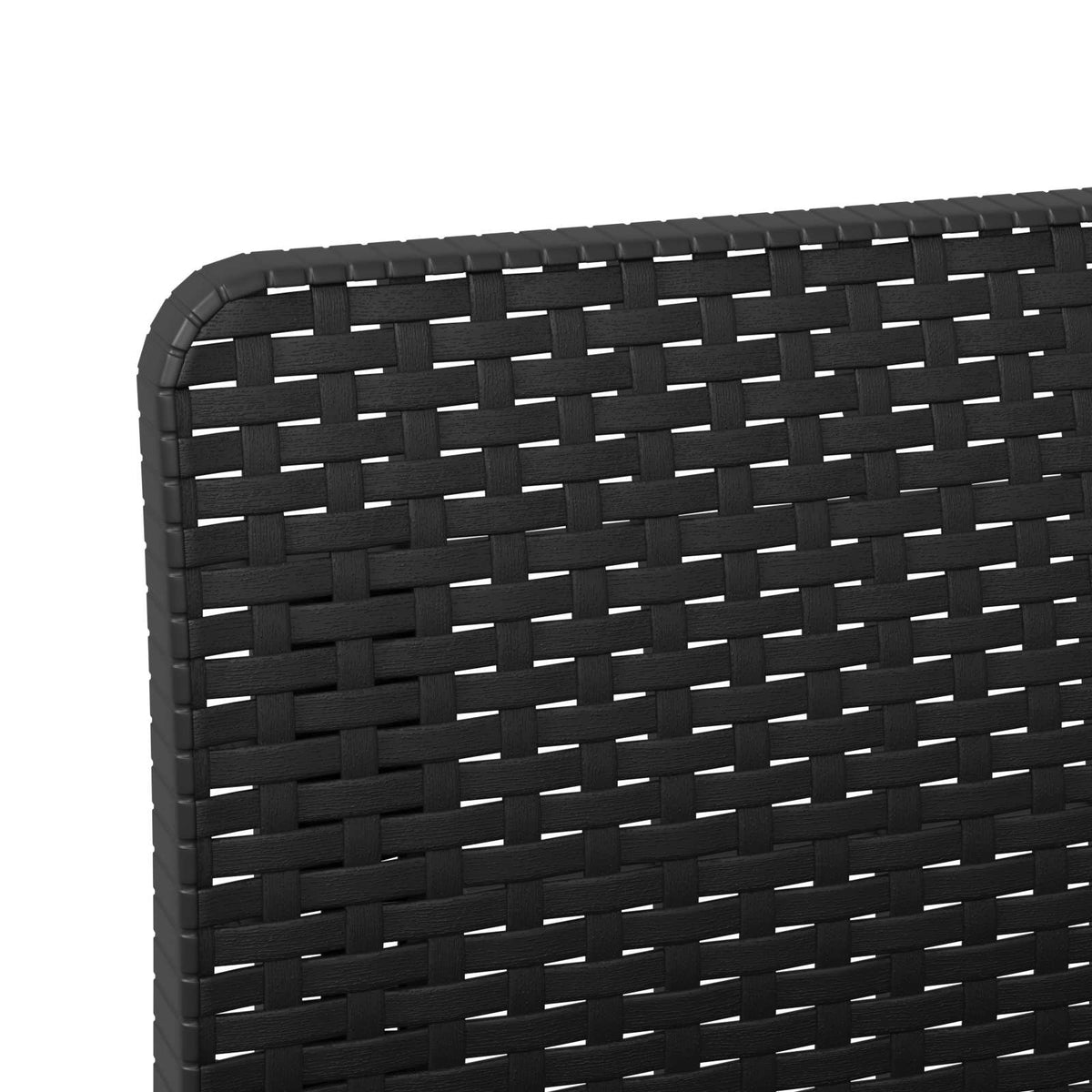 3-Sitzer Garten Sofa Rattan Look 3-Sitzer PP Anthrazit