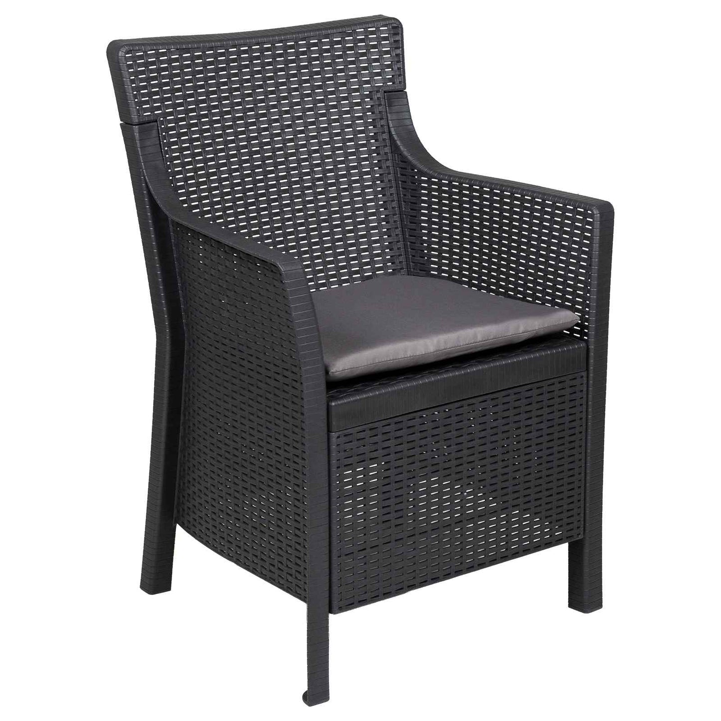Lounge-Set 3 stk. Anthrazit PP