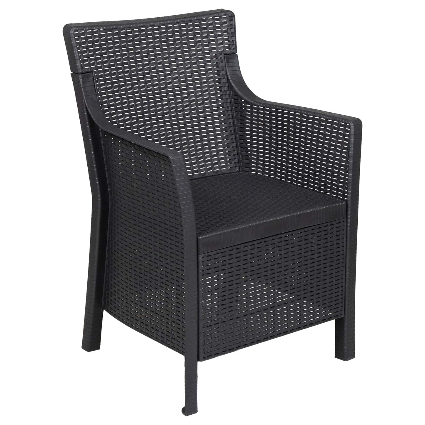 Lounge-Set 3 stk. Anthrazit PP
