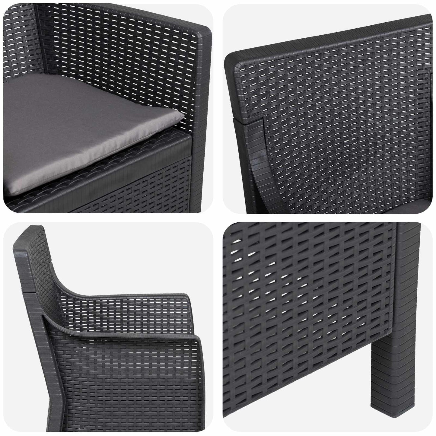 Sessel Anthrazit PP