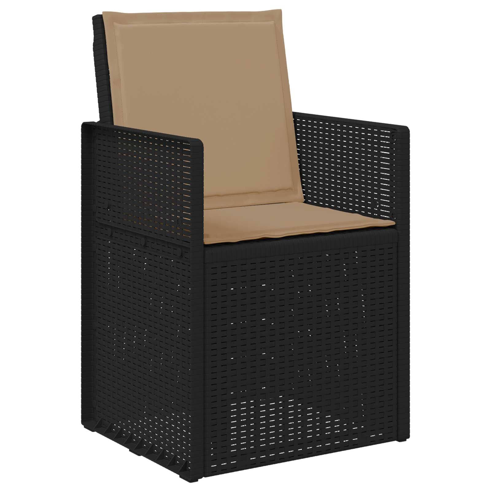 Garten Essgruppe 3 stk. Anthrazit und Taupe PP