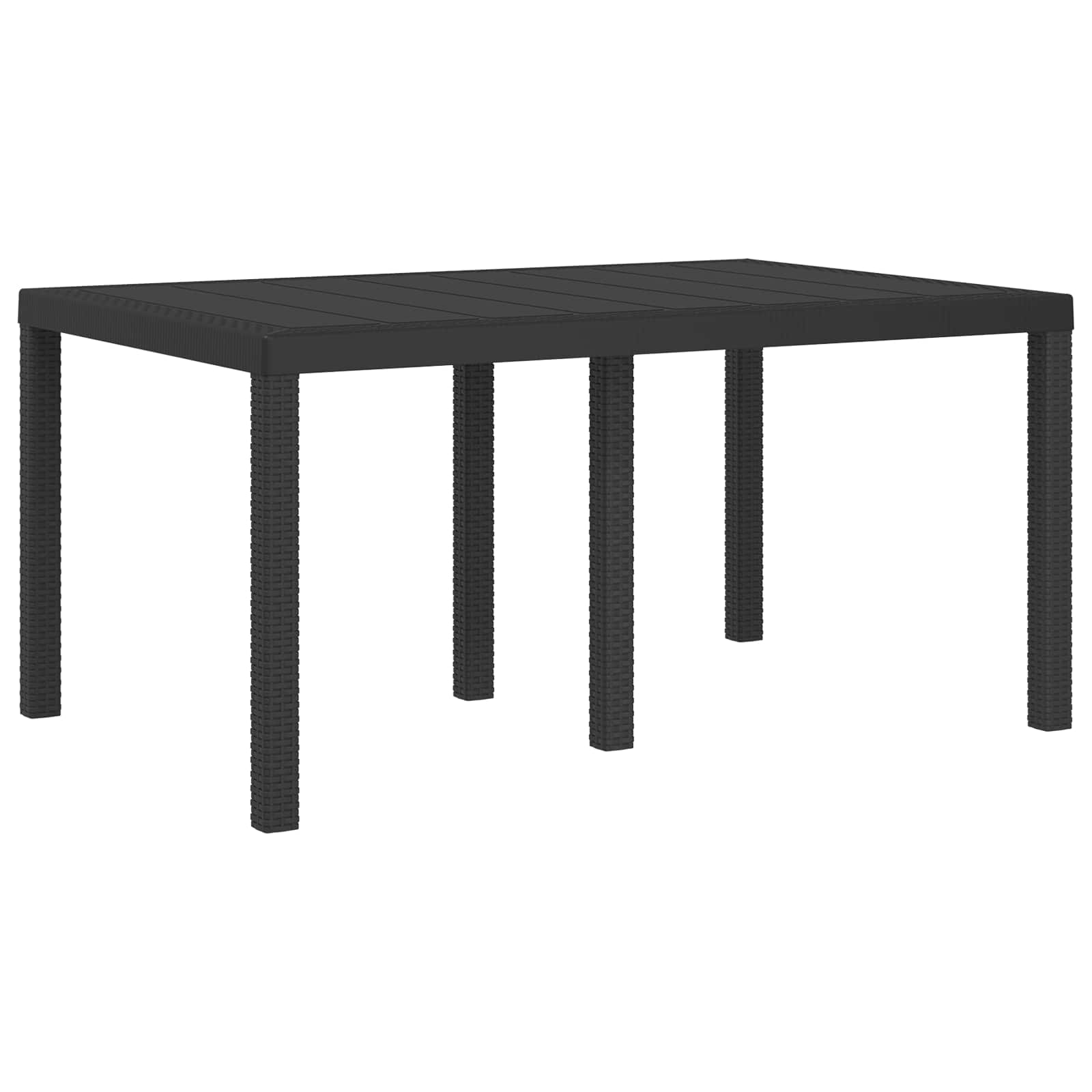 Garten Essgruppe 5 stk. Anthrazit und Creme PP