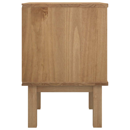 Nachttisch OTTA Schwarz 45 x 39 x 57 cm Massives Kiefernholz