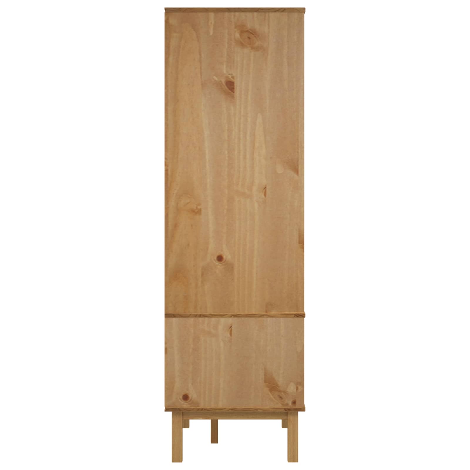 Kleiderschrank mit Schubladen OTTA Schwarz 76,5 x 53 x 172 cm