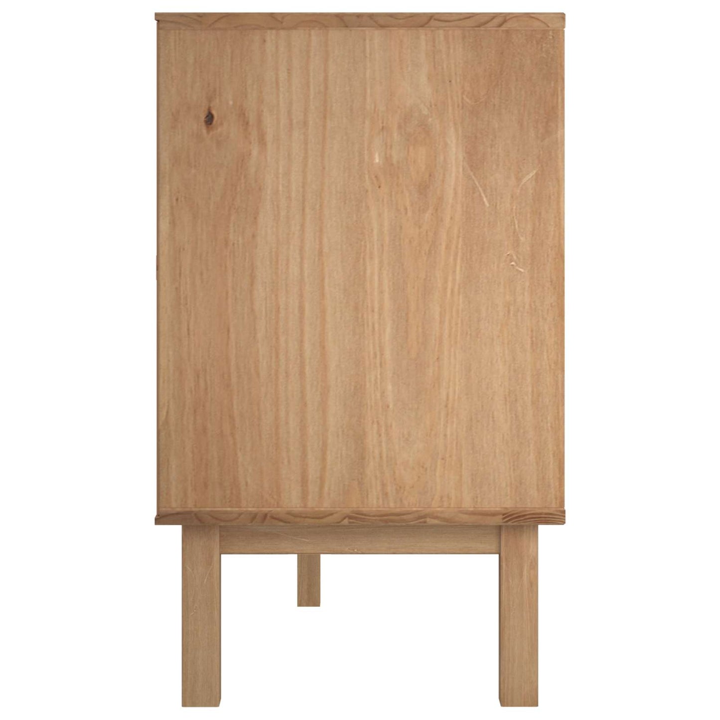 Sideboard OTTA Schwarz 113,5 x 43 x 73 cm Massives Kiefernholz