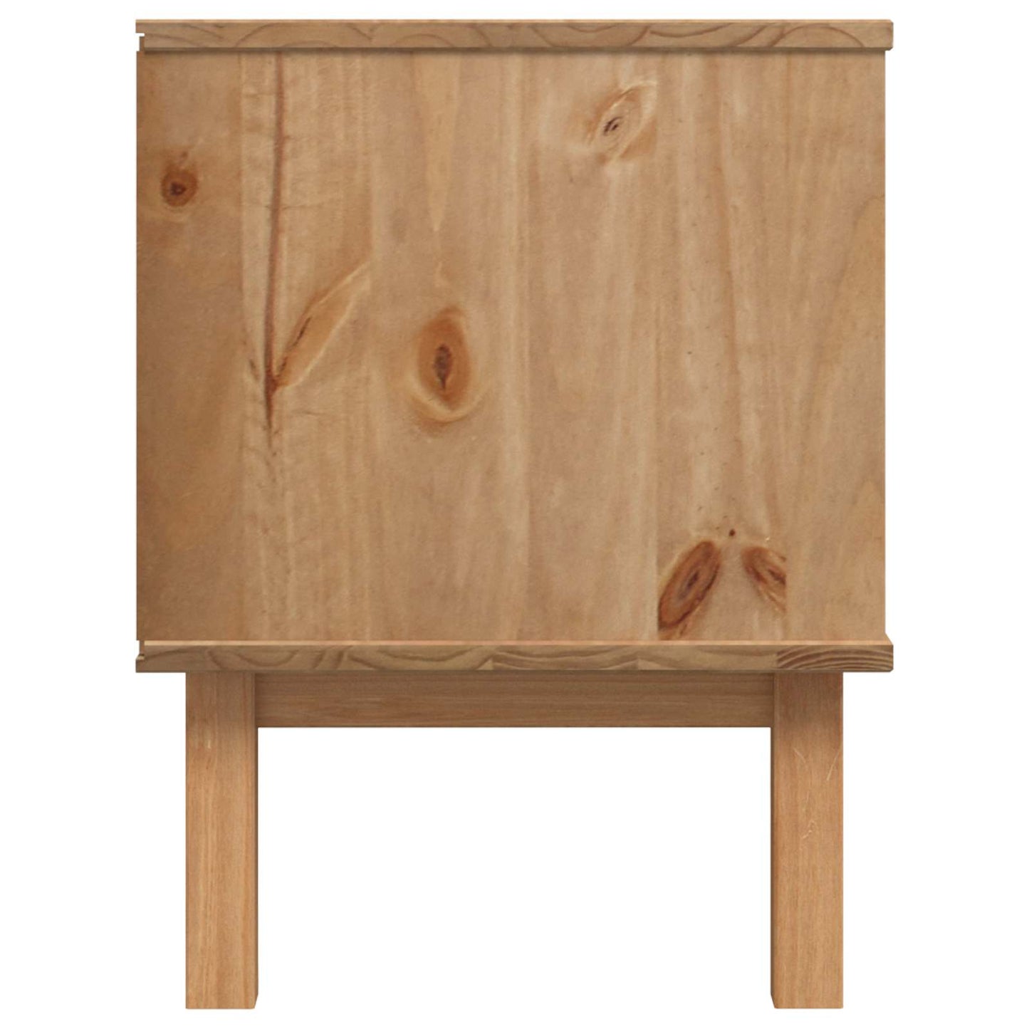 TV-Ständer OTTA 113,5 x 43 x 57 cm Schwarz Massives Kiefernholz