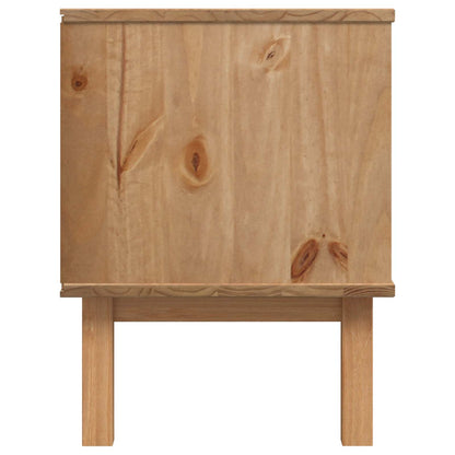 TV-Ständer OTTA 113,5 x 43 x 57 cm Schwarz Massives Kiefernholz