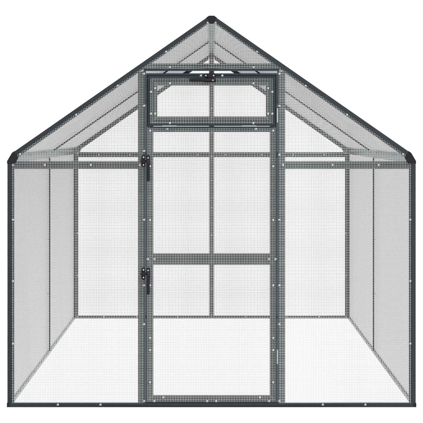 Vogelkäfig Anthrazit 181,5 x 221 x 173,5 cm