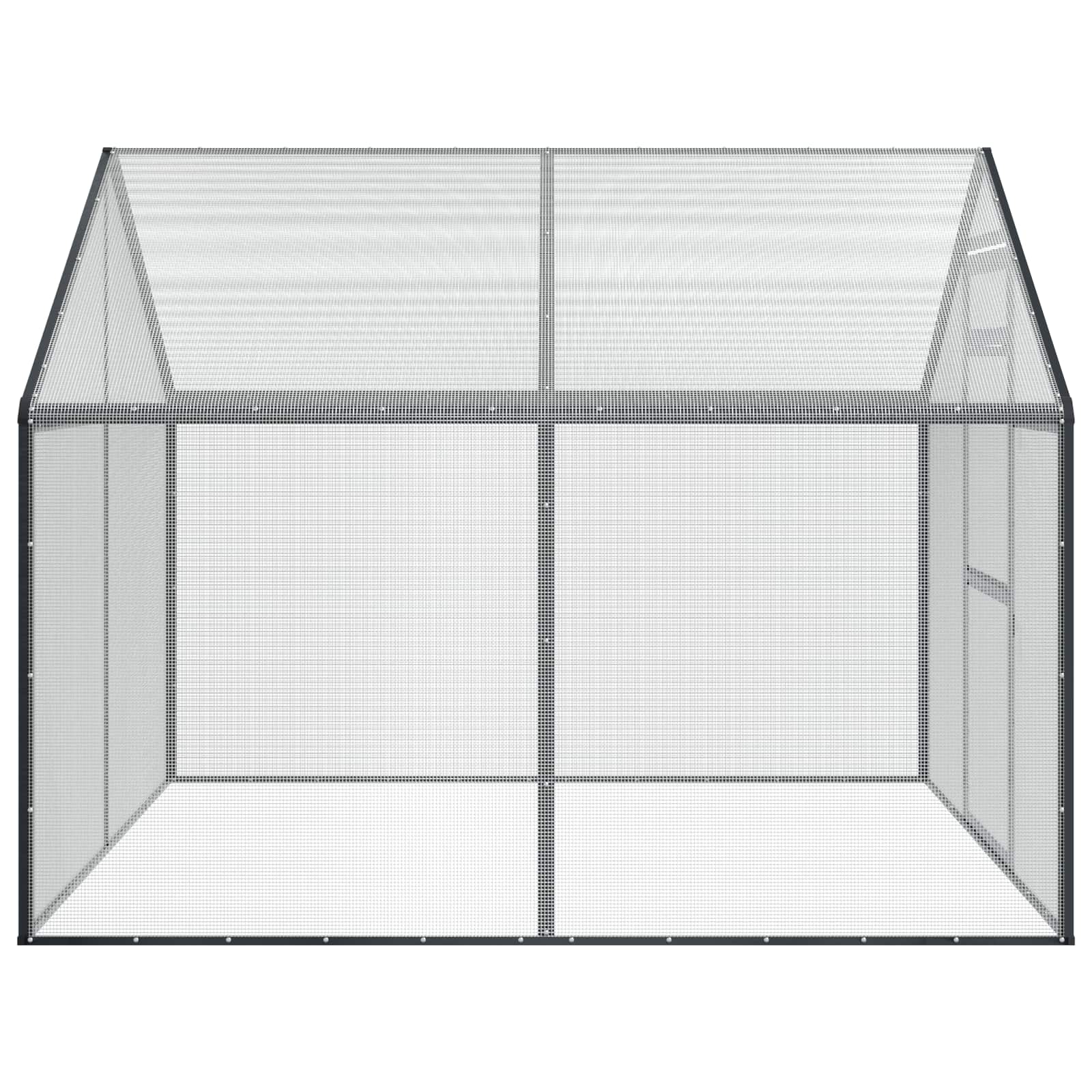 Vogelkäfig Anthrazit 181,5 x 221 x 173,5 cm