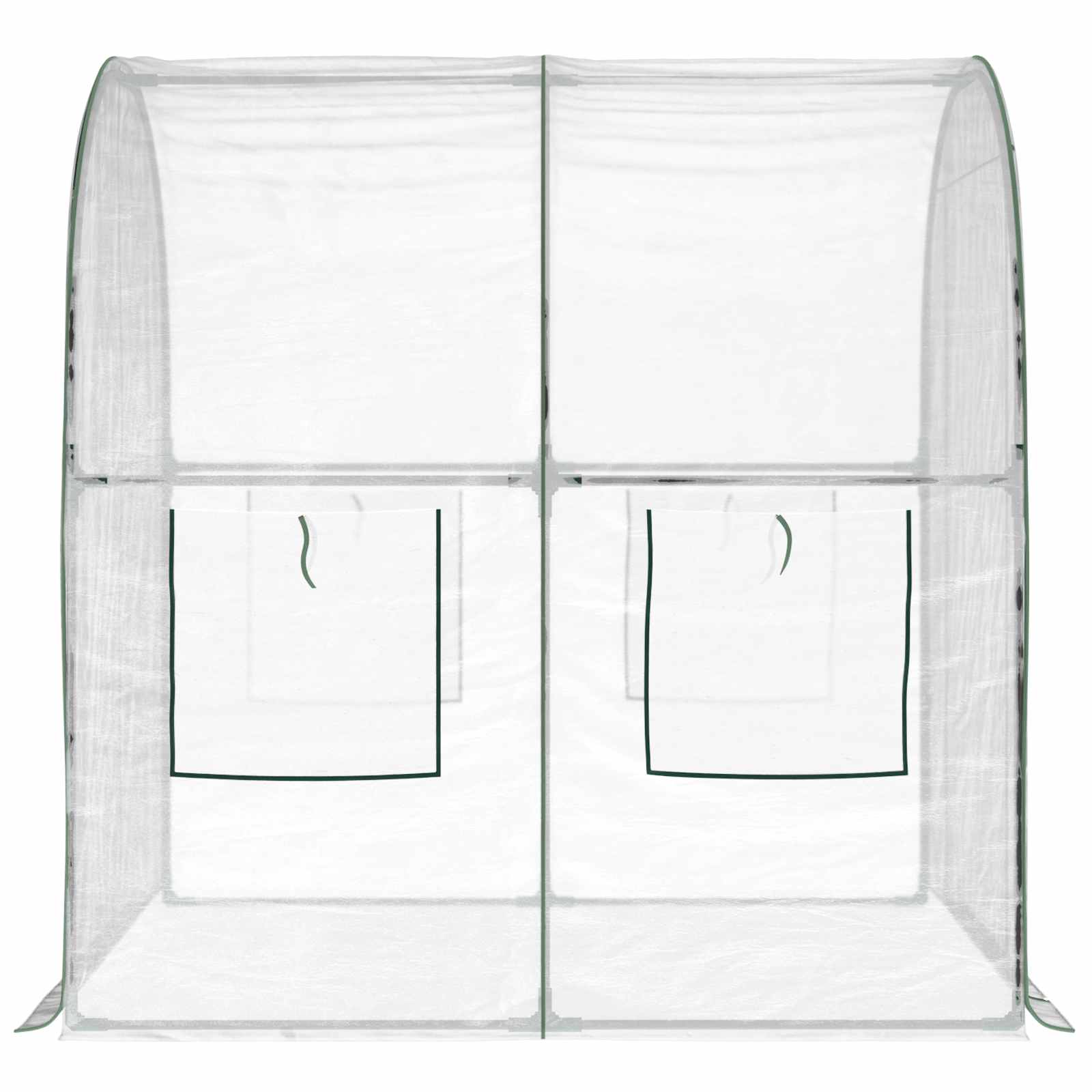 Gewächshaus mit Rahmen 160 x 200 x 192,5 cm PVC Transparent