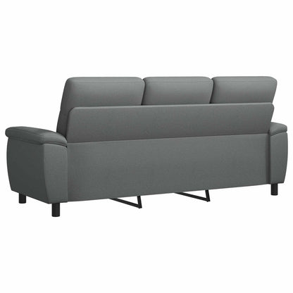 Sofa Dunkelgrau 214 x 90 x 95 cm Stoff