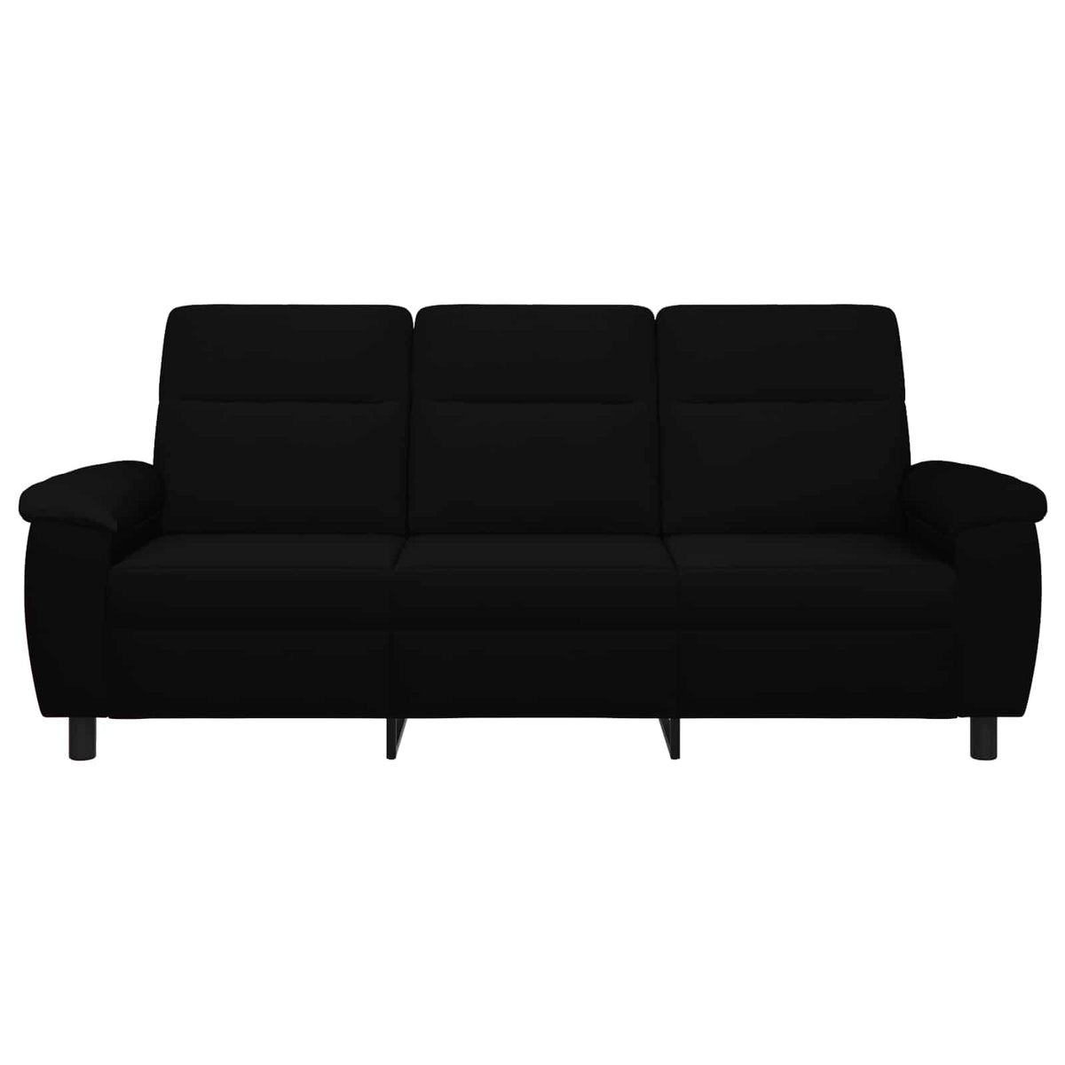 Sofa Schwarz 214 x 90 x 95 cm Stoff