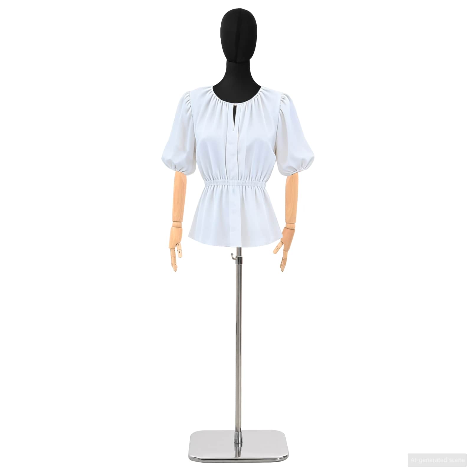 Verstellbare Mannequin 165-213 cm mit Fuß Weiblich PP Schwarz