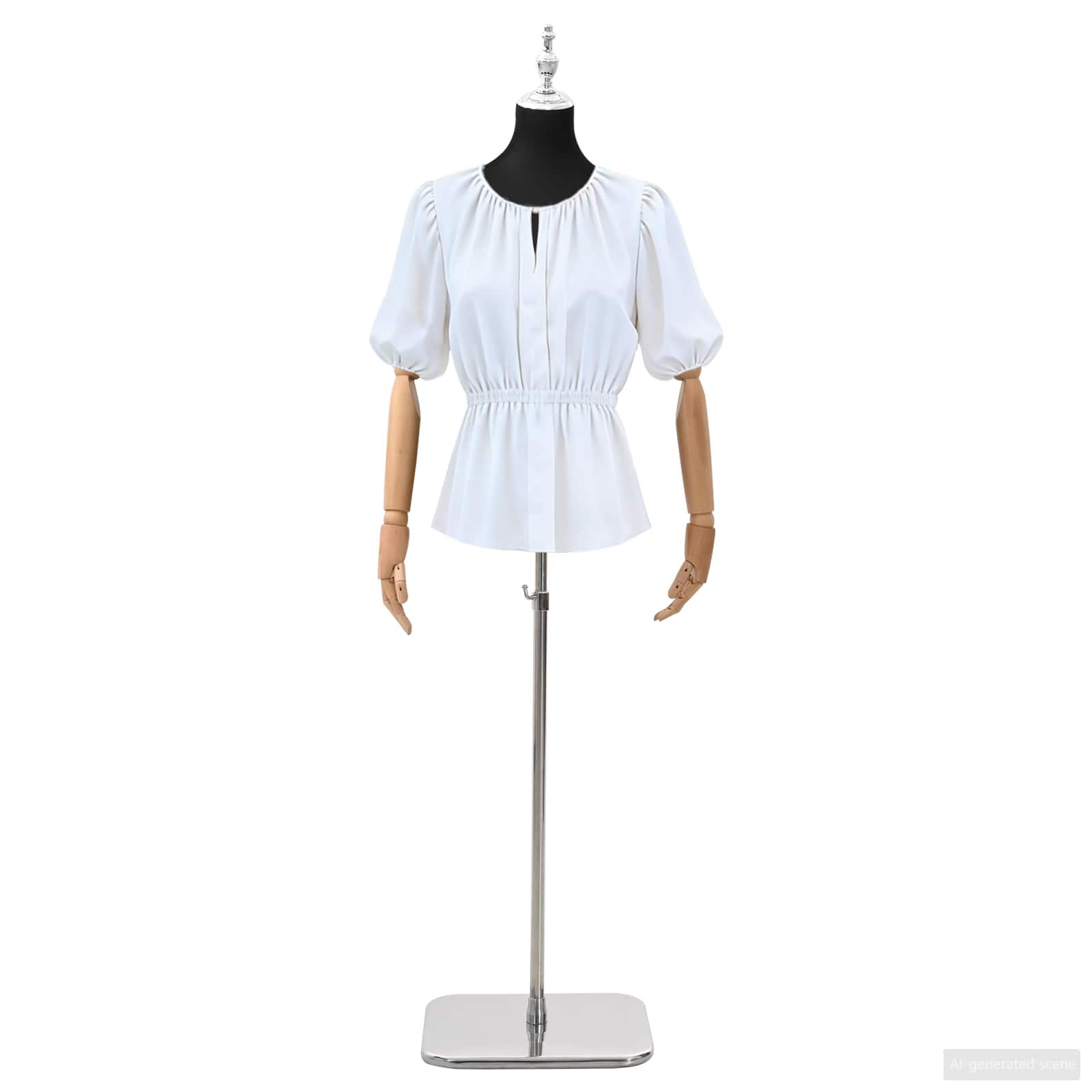 Verstellbare Mannequin 165-213 cm mit Fuß Weiblich PP Schwarz