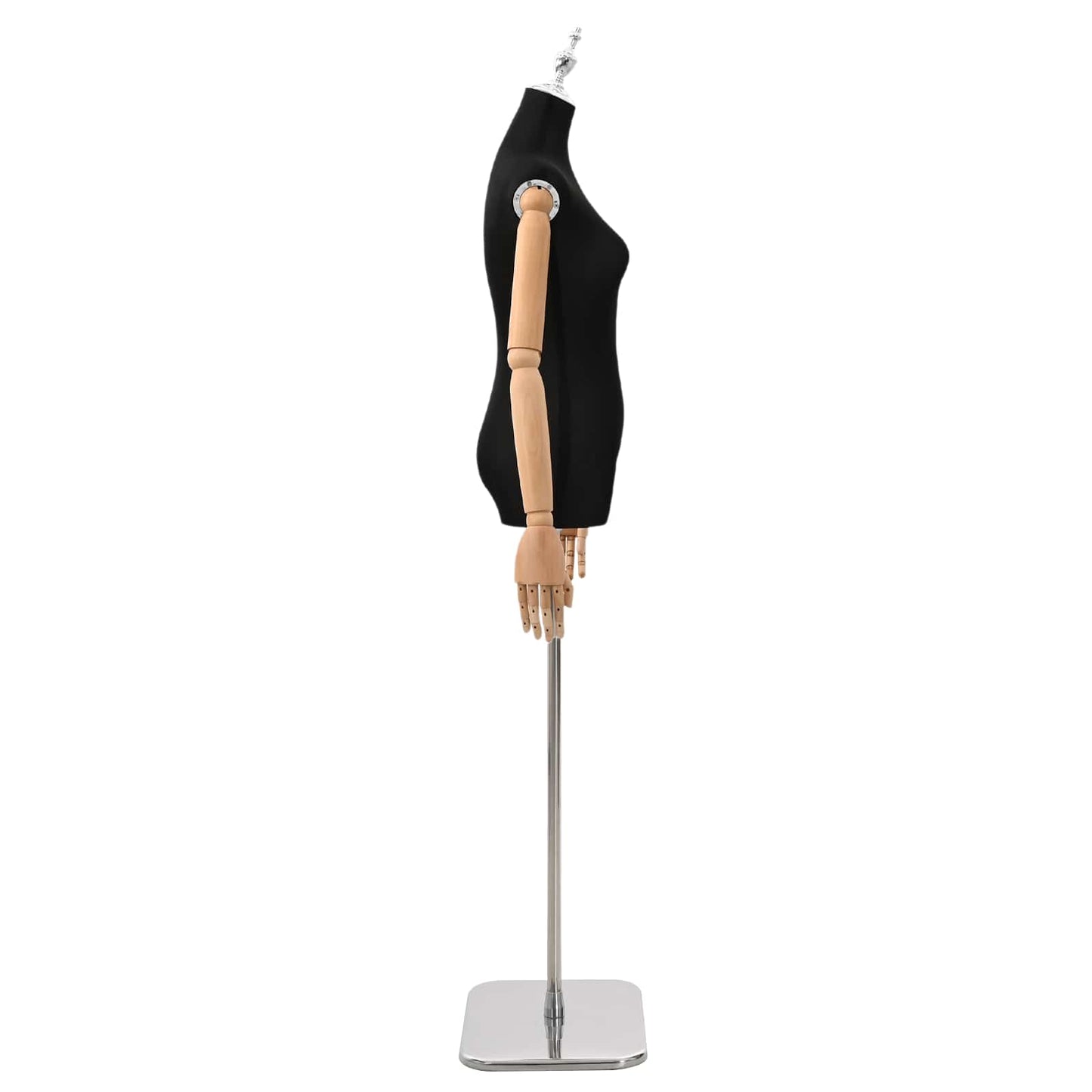 Verstellbare Mannequin 165-213 cm mit Fuß Weiblich PP Schwarz