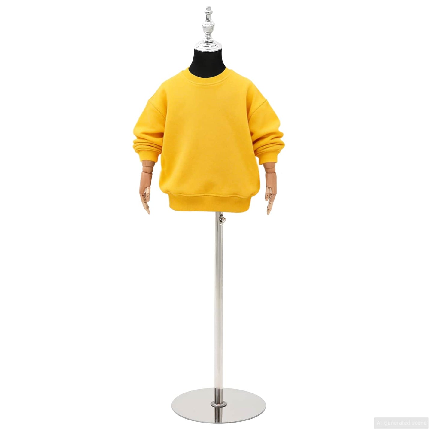 Verstellbares 120-150 cm Mannequin mit Basis Unisex PP Schwarz