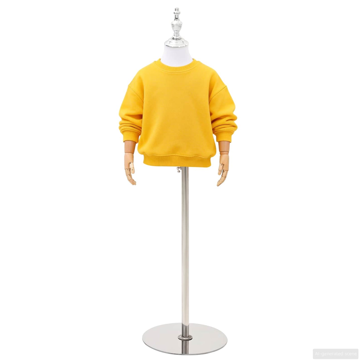 Verstellbares 120-157 cm Mannequin mit Basis Unisex PP Weiß