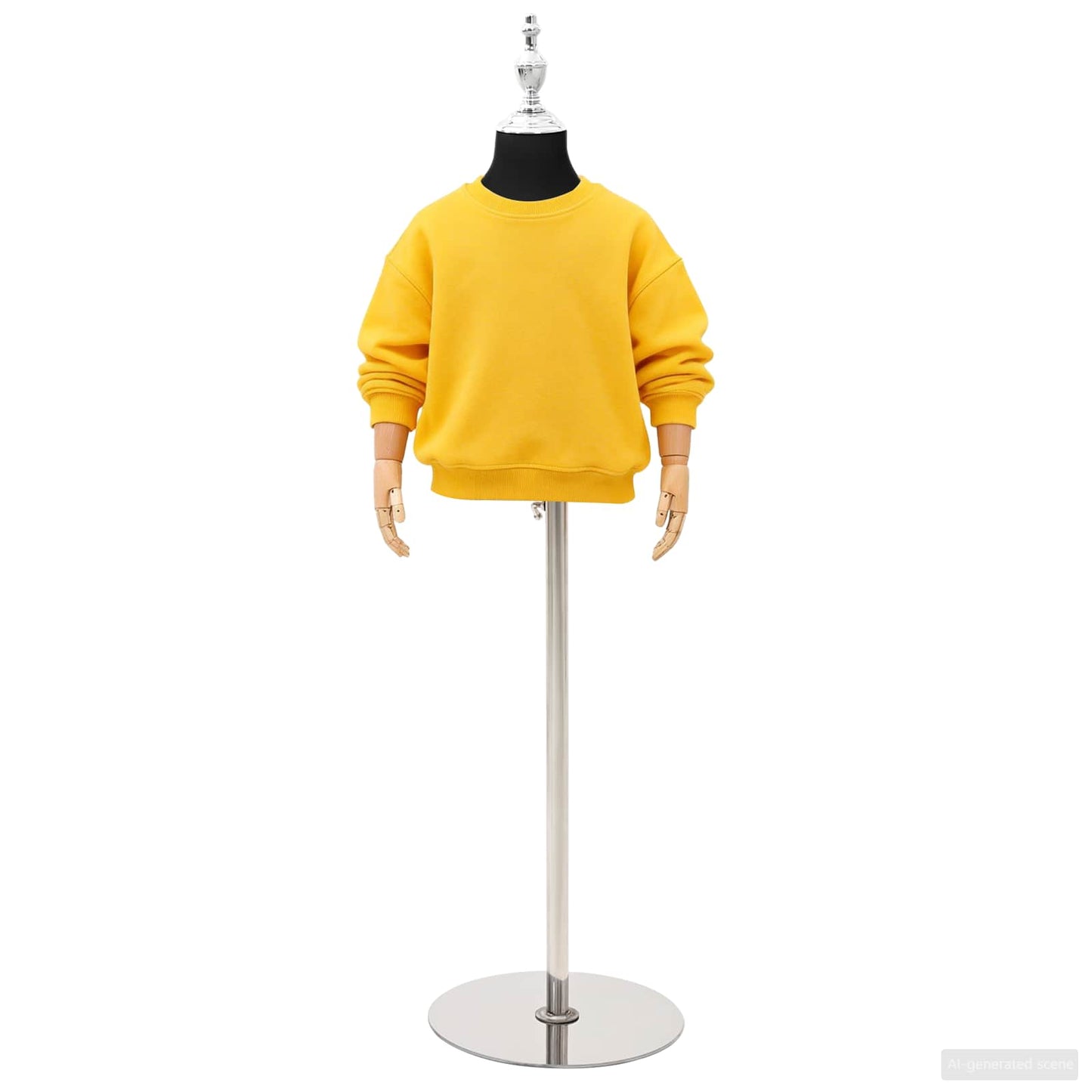 Verstellbares 120-157 cm Mannequin mit Basis Unisex PP Schwarz