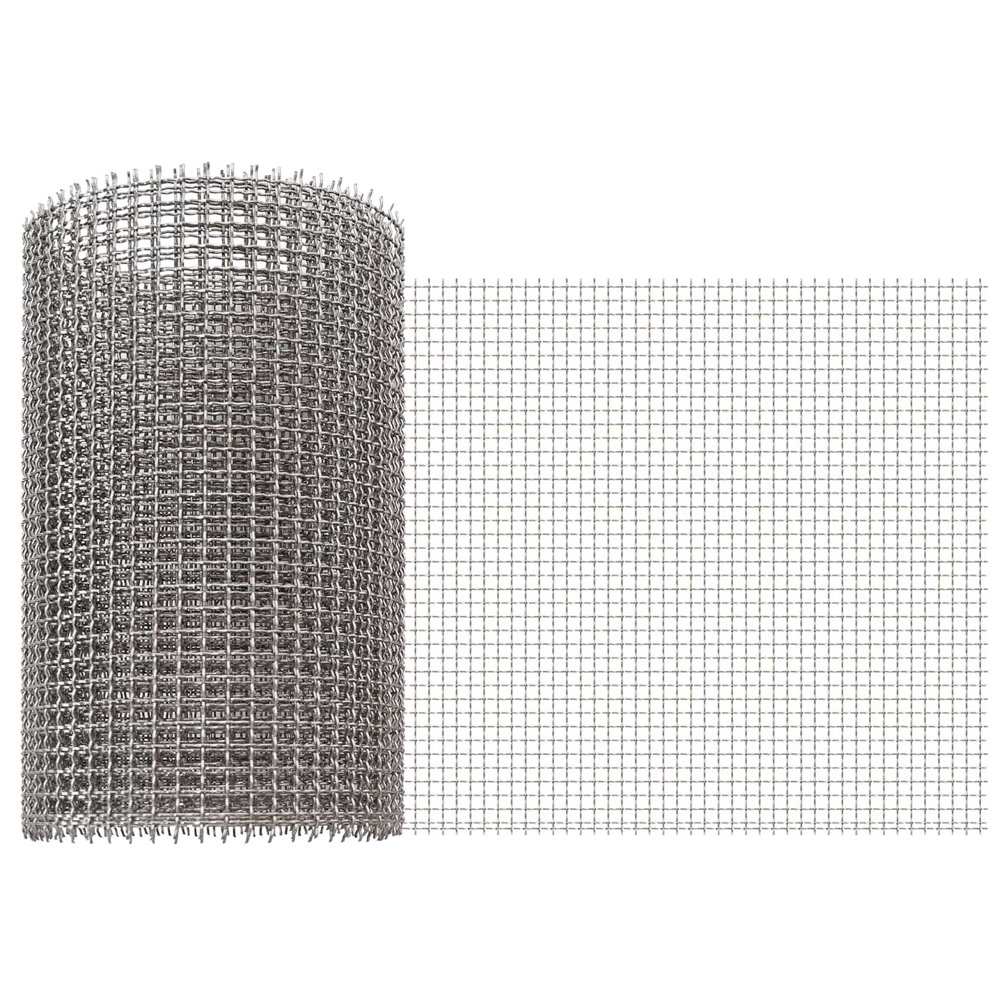 Mesh Bildschirm 20 x 200 cm 3 Mesh Edelstahl 201 Silber