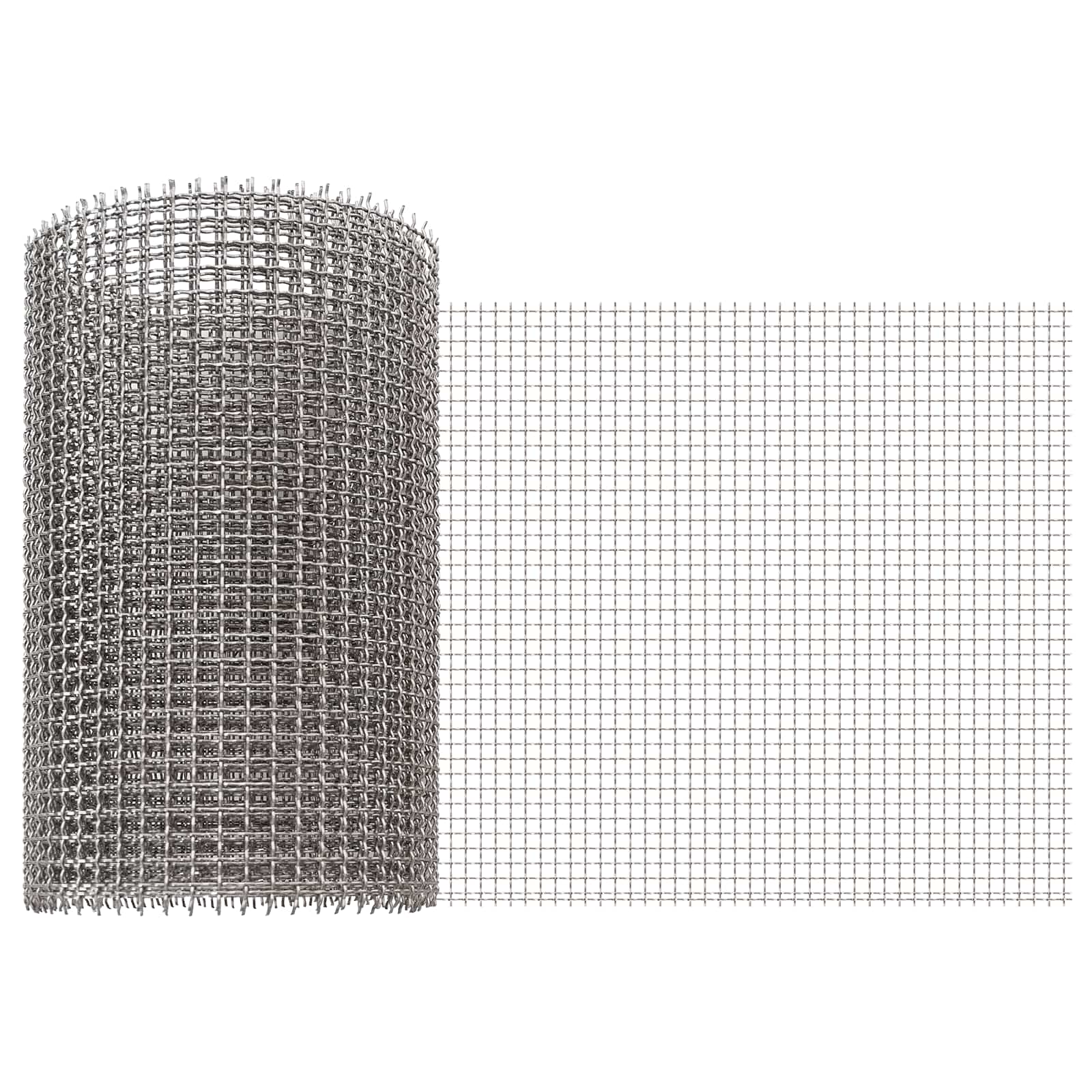 Mesh Bildschirm 20 x 200 cm 3 Mesh Edelstahl 201 Silber