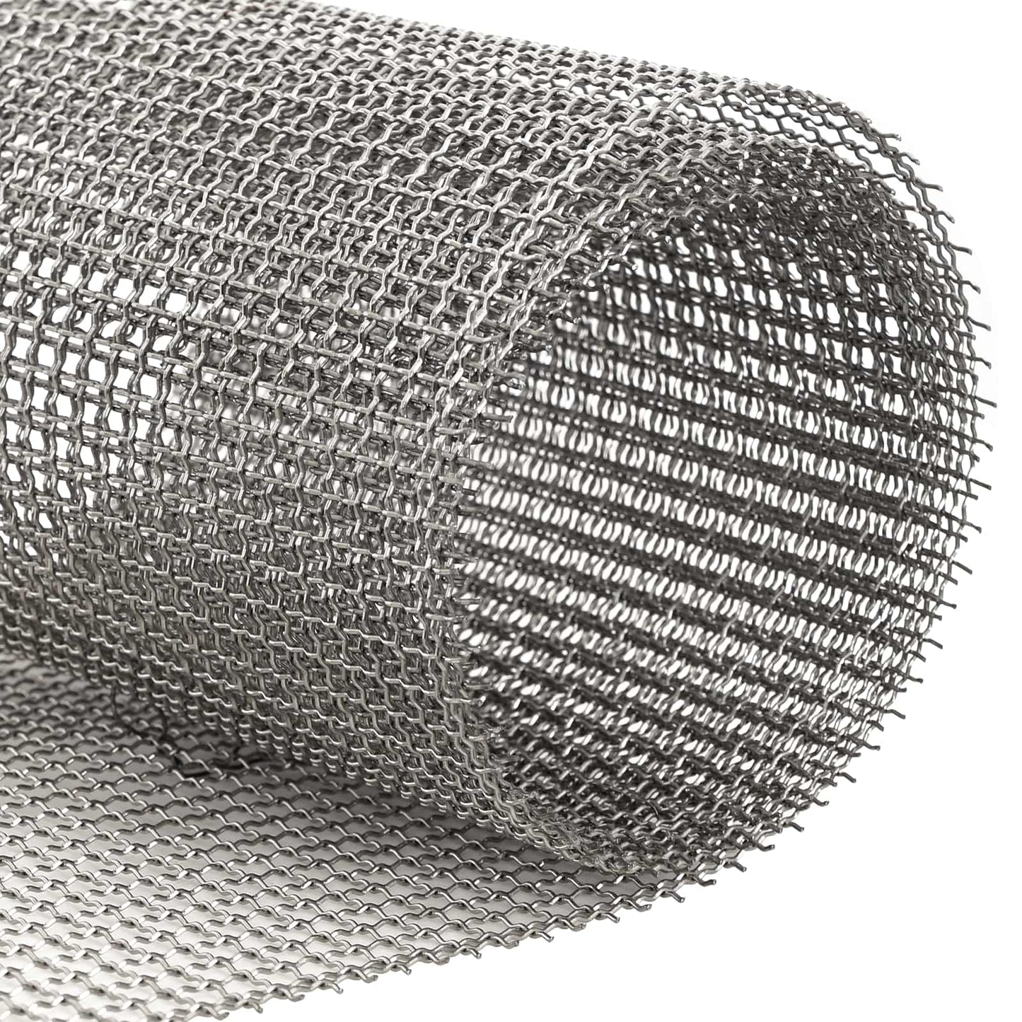 Mesh Bildschirm 40 x 200 cm 3 Mesh Edelstahl 201 Silber