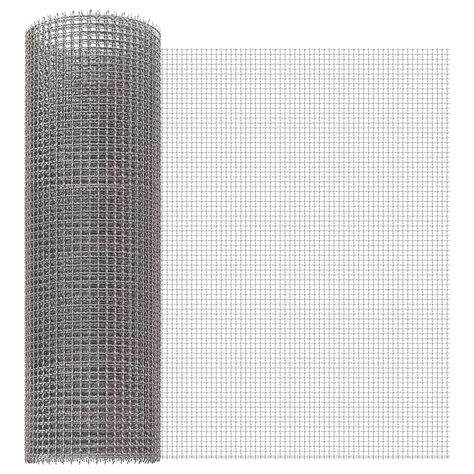 Mesh Bildschirm 40 x 200 cm 3 Mesh Edelstahl 201 Silber