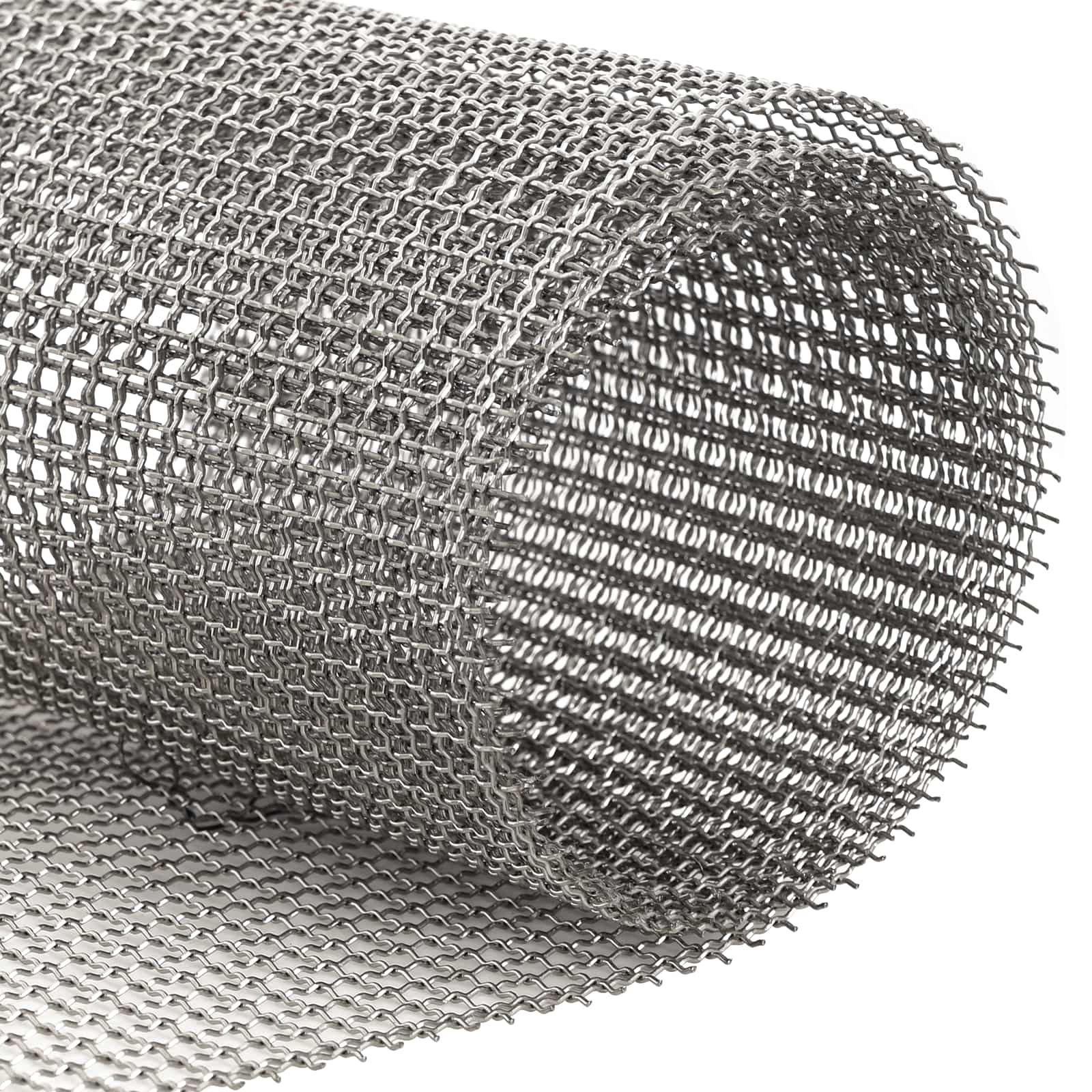 Mesh Bildschirm 60 x 200 cm 3 Mesh Edelstahl 201 Silber