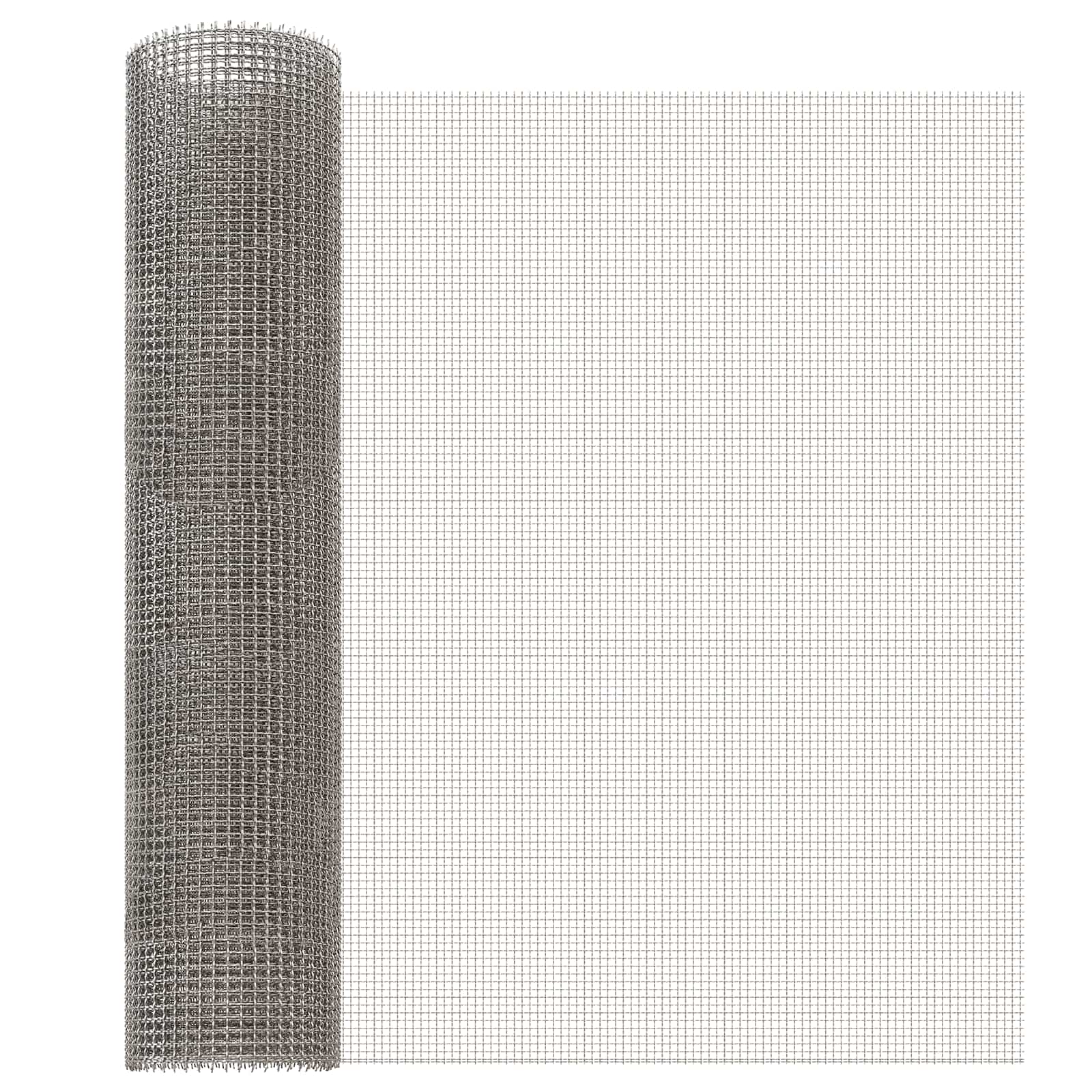 Mesh Bildschirm 60 x 200 cm 3 Mesh Edelstahl 201 Silber