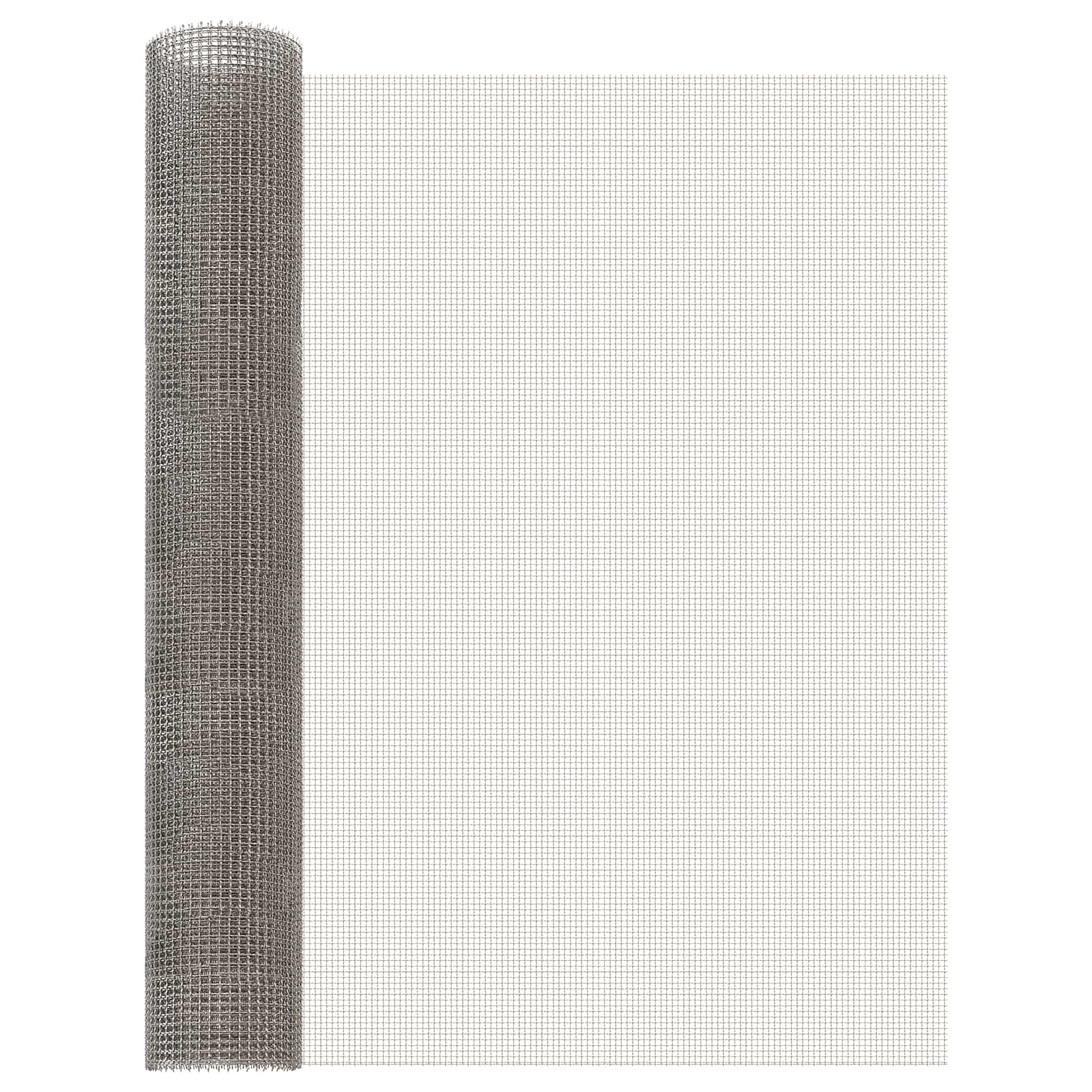 Mesh Bildschirm 80 x 200 cm 3 Mesh Edelstahl 201 Silber